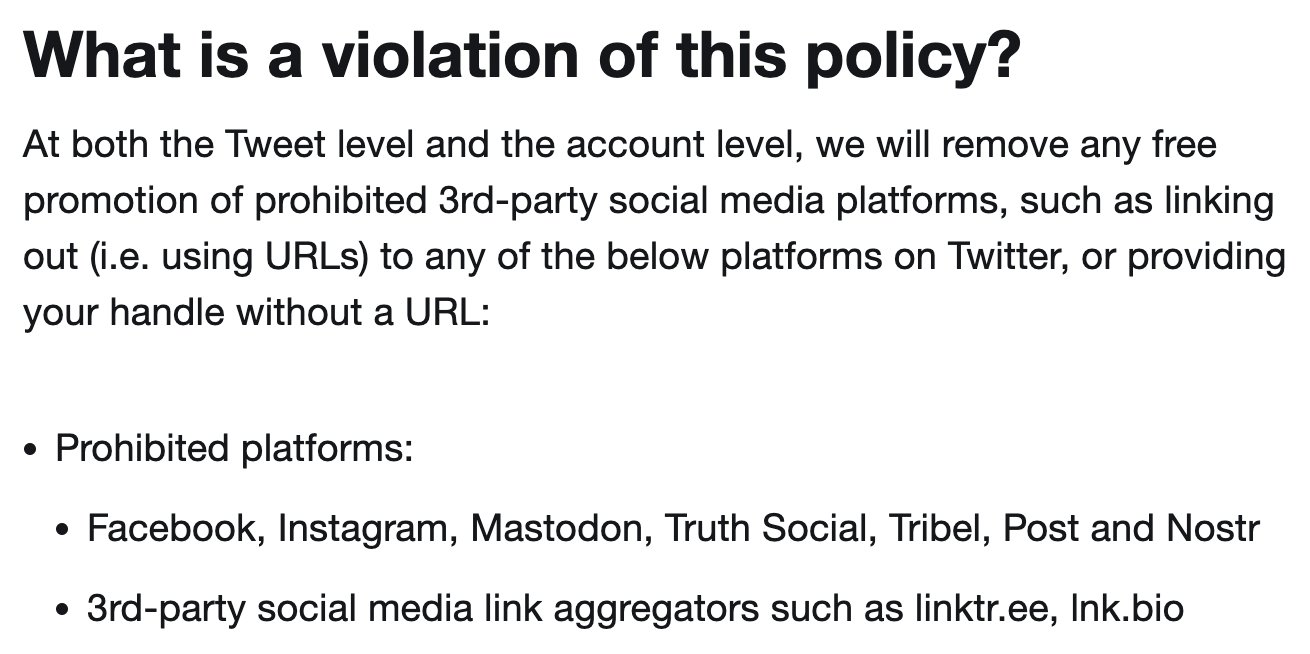 Twitter's new link policy