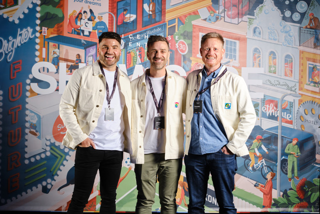 Ideally's Joshua Nu'u-Steele, James Donald and Brendan Cervin. Photo: Supplied