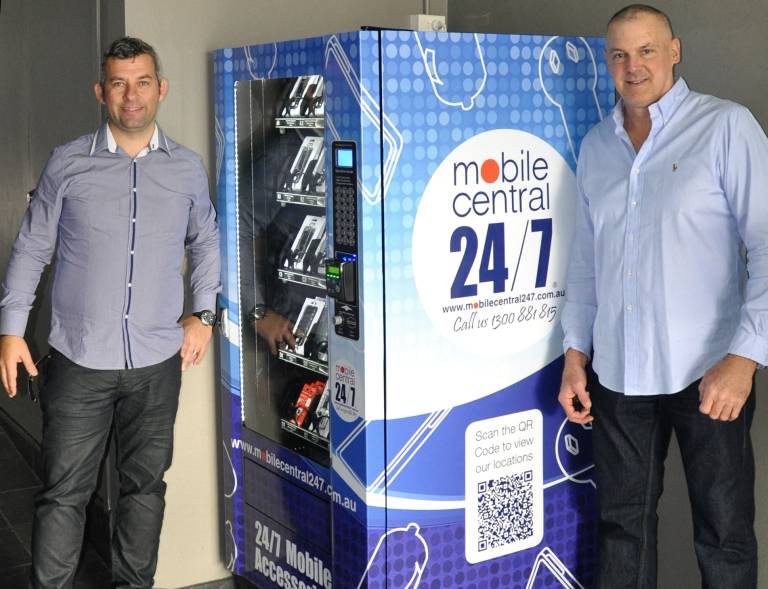 Startup launches “Australian-first” phone accessory vending machine