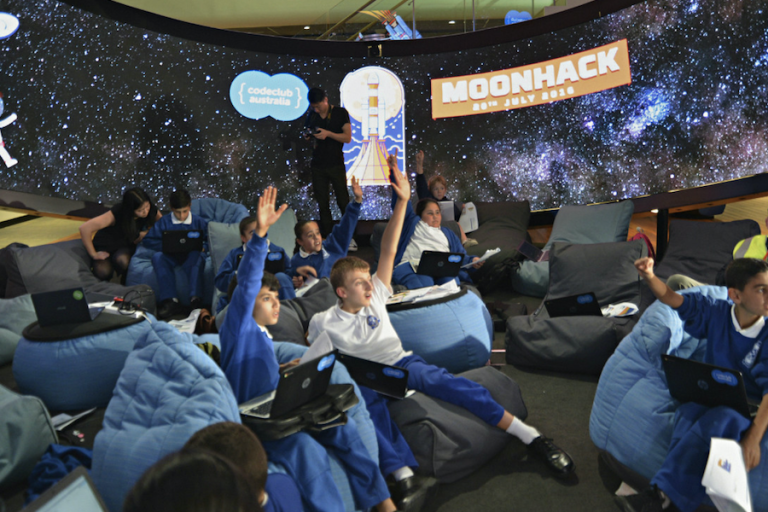 Code Club Australia looks to break its own record of kids coding with return of Moonhack