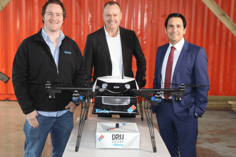 Domino’s partners with Australian drone startup Flirtey to launch world’s first ever commercial drone pizza delivery service