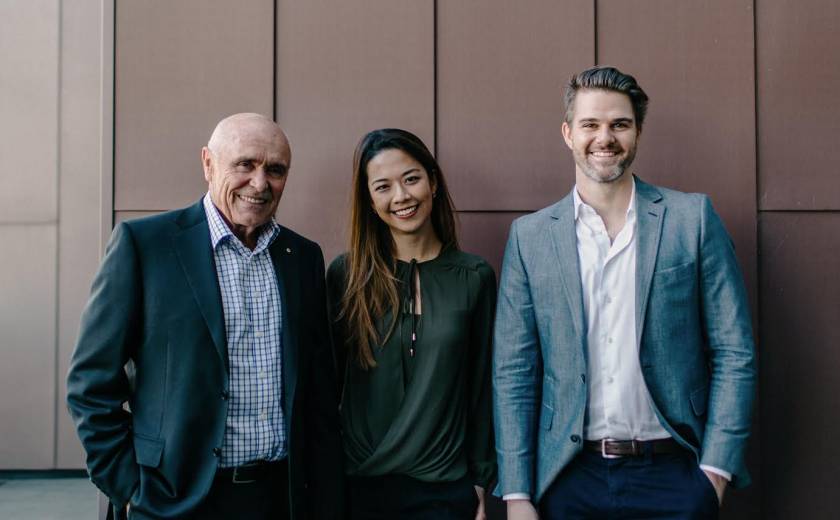 Skalata Venture chairman Paul Little with the fund's&nbsp;COO Maxine Lee and CEO Rohan Workman