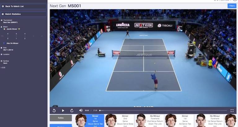 A former pro tennis player has developed an artificial intelligence app to make everyone’s game better