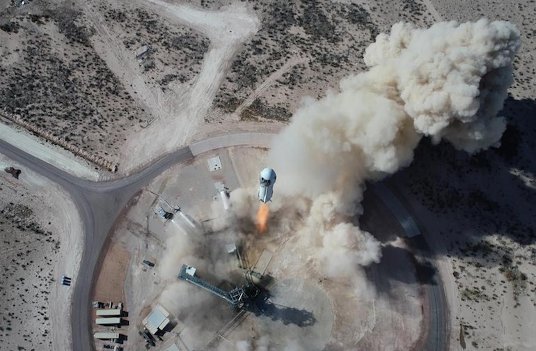Blue Origin rocket launch