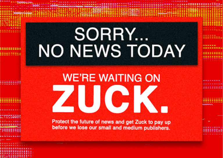 Facebook and Google are the reason why so many small Australian publishers have fallen silent today