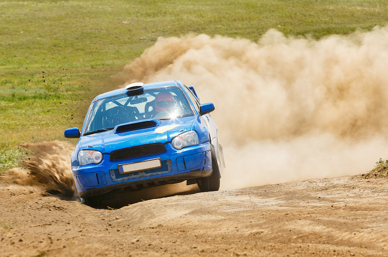 car skid, dirt, cloud