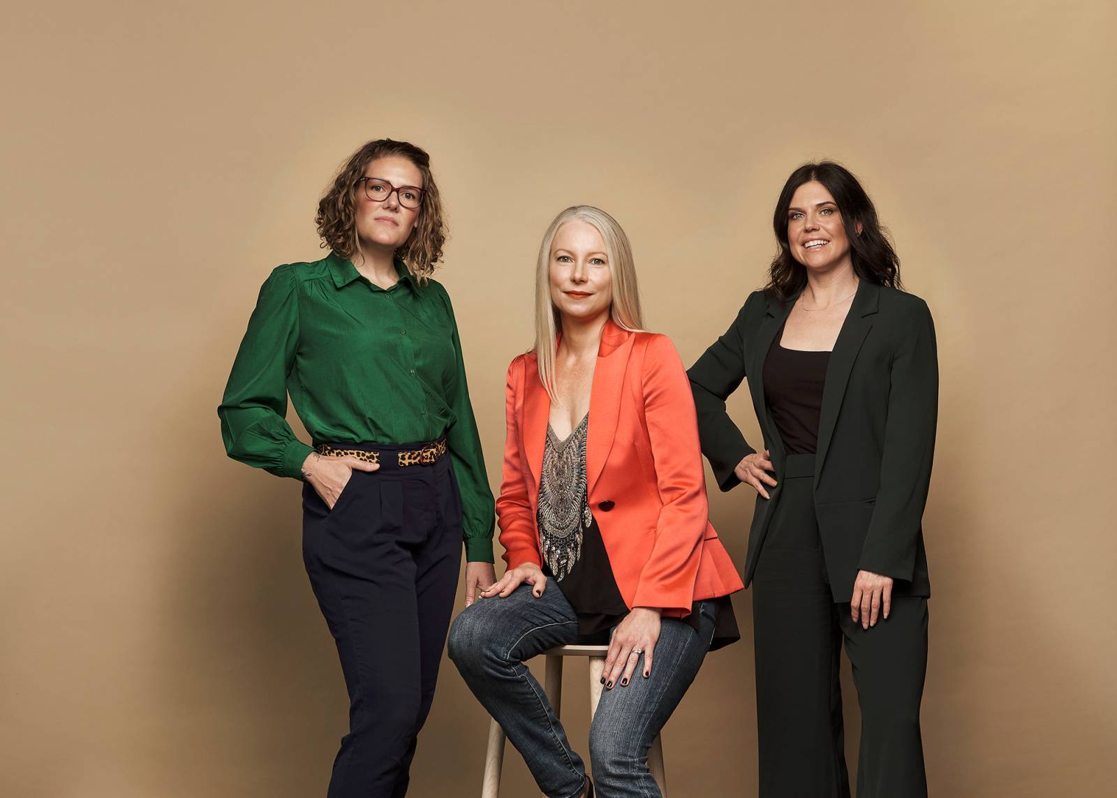 ALIAVIA Ventures founder Marisa Warren (centre) with Neighbourlytics cofounders Jessica Christiansen-Franks and Lucinda Hartley