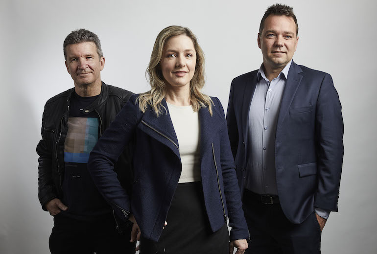 Trendspek cofounders Mitch Deam, Fiona Church and Derek Feebrey.