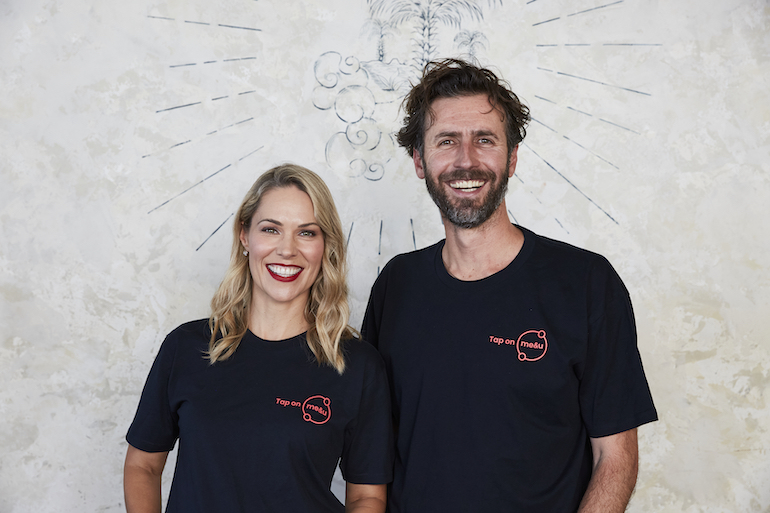 Me&u CEO Katrina Barry and founder Steven Premutico