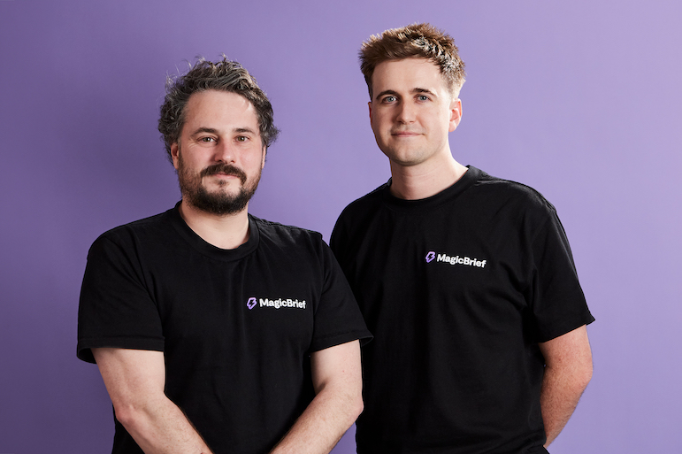 MagicBrief cofounders Dan Nolan and George Howes