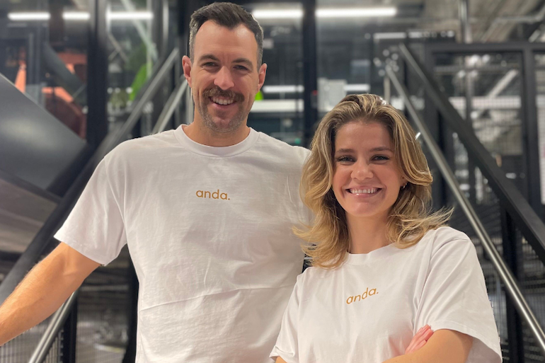 Anda cofounders James McWhinney, CEO, and Elisabet Sigurdardottir, CTO