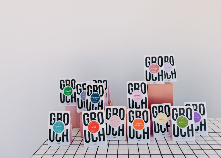 Grouch & Co's offering includes an online wholesale portal for a range of coffee blends. Image: Supplied.