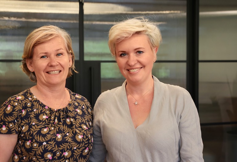 Simone Dossetor and Tetiana George