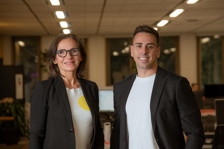 Fishburners chair Bilyana Smith and CEO Martin Karafilis.