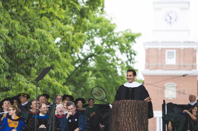 Tennis GOAT Roger Federer delivered a masterclass in founder mindset to US uni students