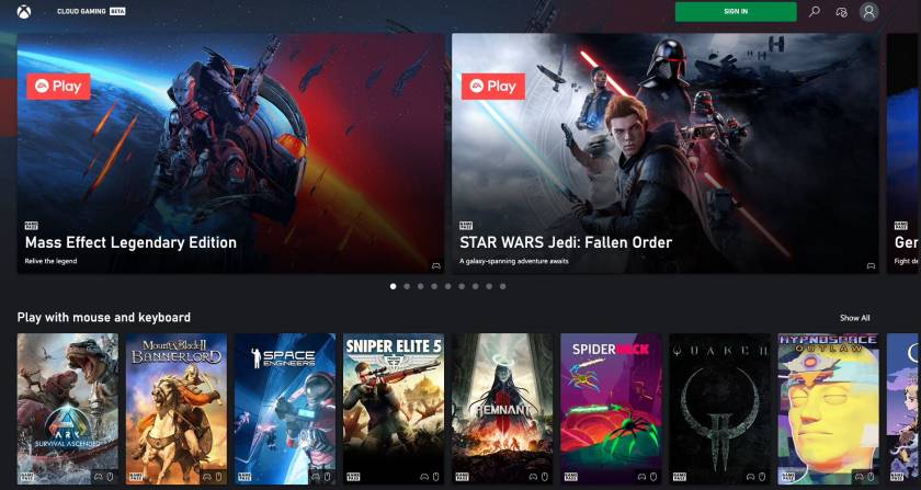gaming options