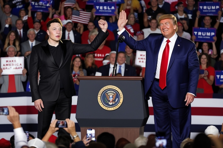 Musk and Trump by Leonardo.AI