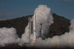 'Got off the pad, I am happy': Gilmour Space's rocket takes off before crashing back to earth and exploding
