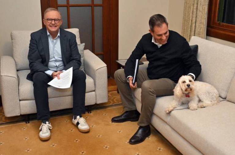 Treasurer Jim Chalmers evokes Hawke-era consensus as 'political footballs' are tossed around his economic roundtable